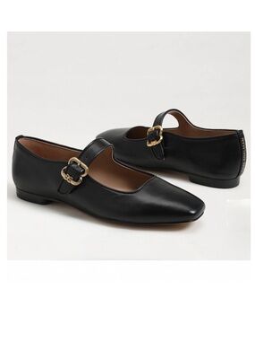 Sam Edelman Michaela Elegant Black Mary Jane Flats size 9.5  women black Leather